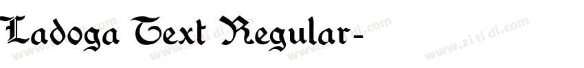Ladoga Text Regular字体转换